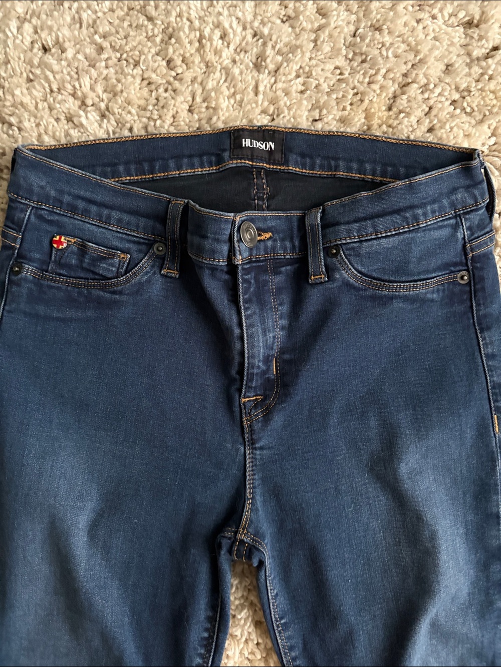 Hudson Jeans Women’s Indigo Nico Midrise Super Skinny Jeans